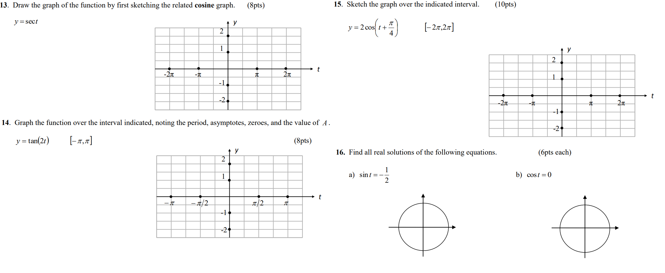 Solved 13. Draw the graph of the function by first sketching | Chegg.com