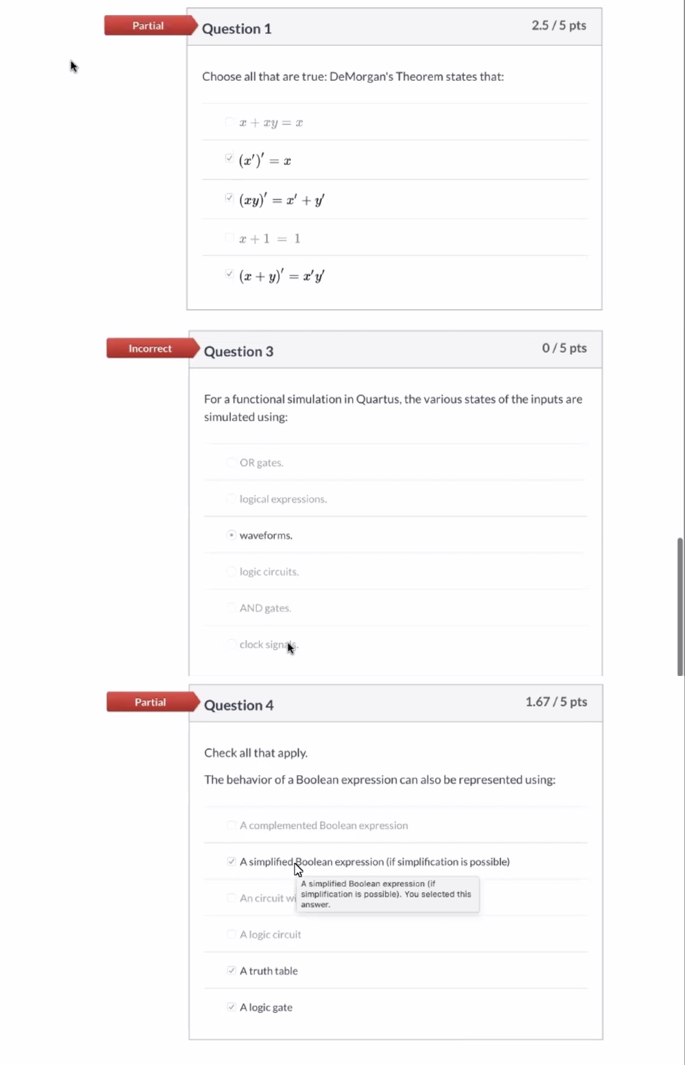 Solved Partial Question 1 2.5/5 pts Choose all that are | Chegg.com