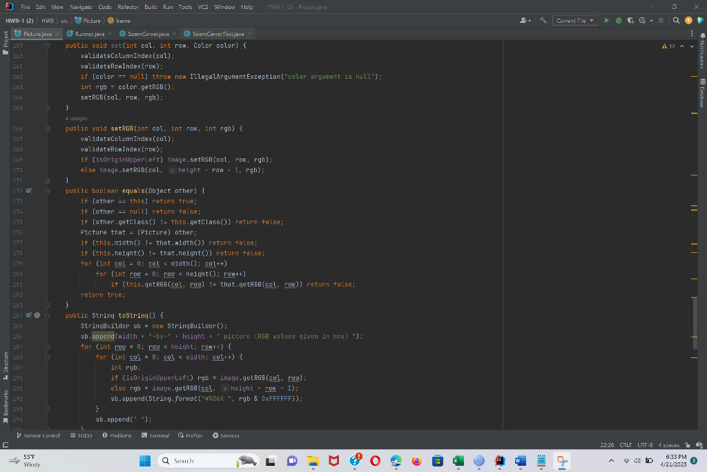f6. File Edit Wiew Navigste Cade Refacto- Buile Run | Chegg.com