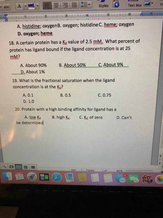 Solved A certain protein has a K_d value of 2.5 mM. What