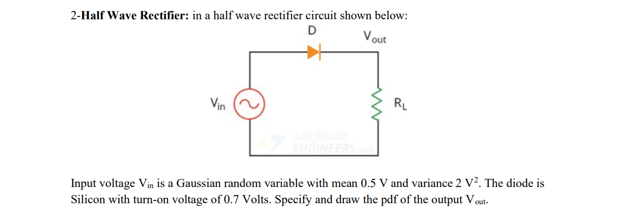 Solved 2-Half Wave Rectifier: in a half wave rectifier | Chegg.com