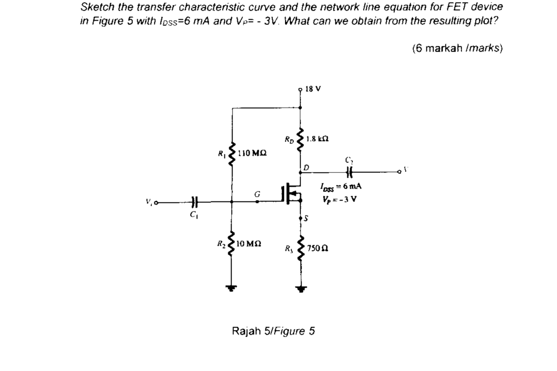 Solved Sketch the transfer characteristic curve and the | Chegg.com