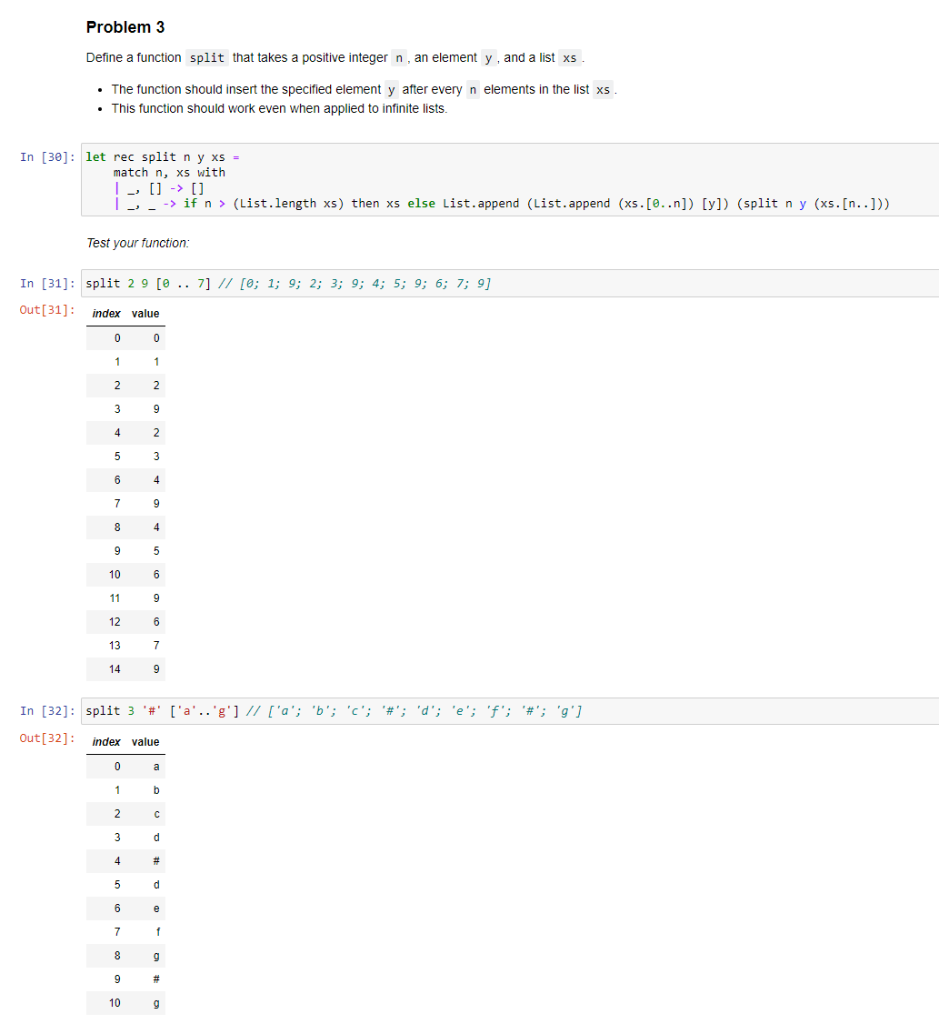 In F#. Do not use loops, only recursion. | Chegg.com