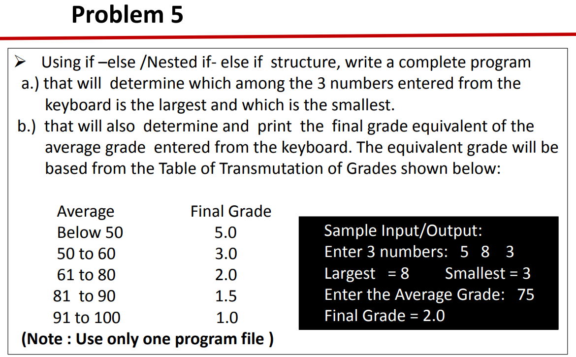 Solved Using Dev C++ show the program code or solution of | Chegg.com