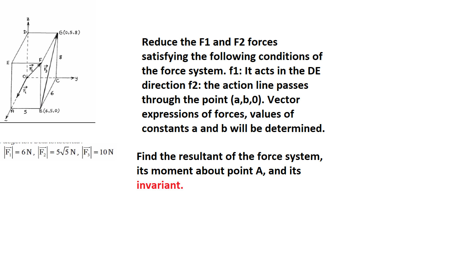 Solved Reduce the F1 and F2 forces satisfying the following | Chegg.com