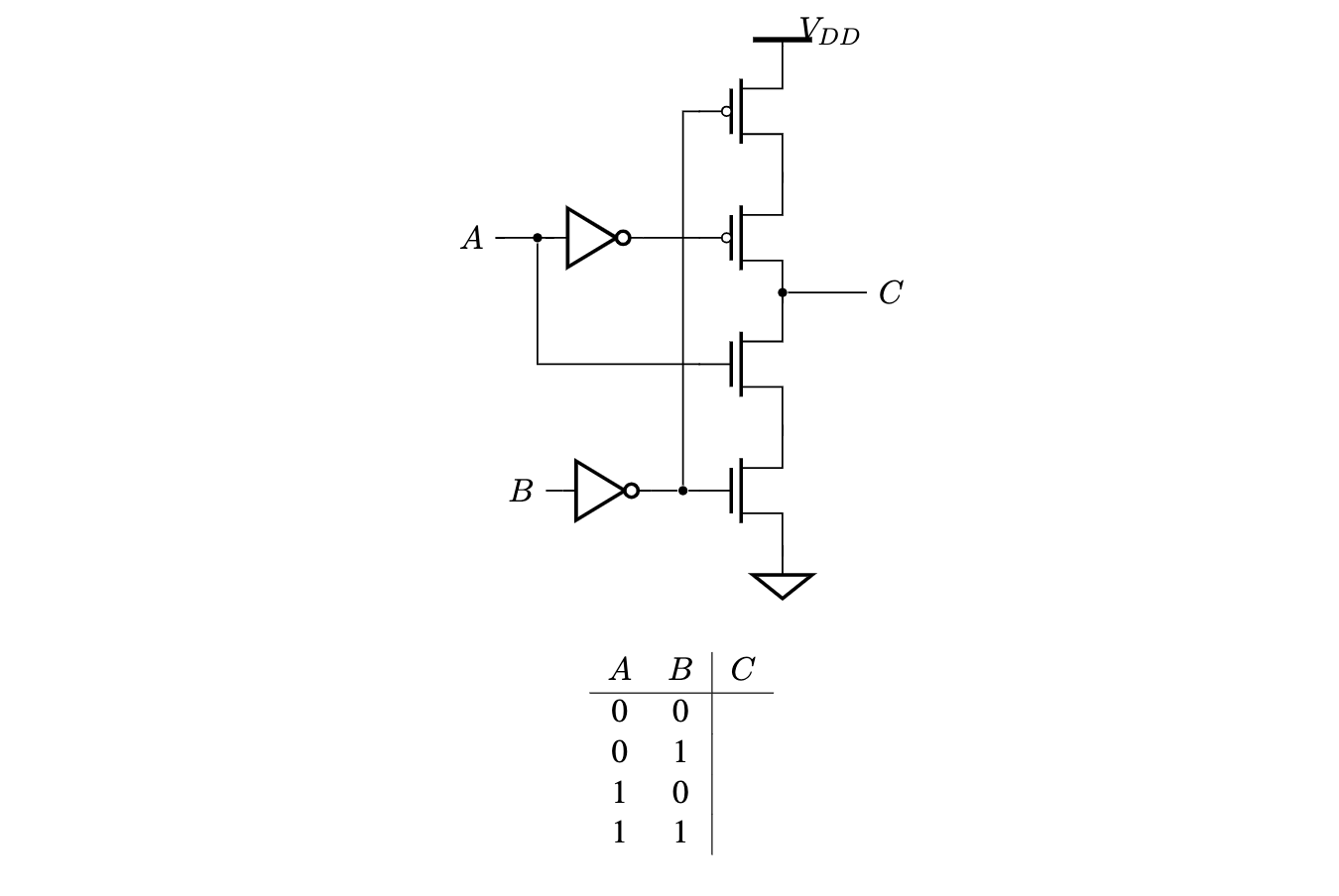 Solved 2. [8 points.] Draw the truth table for the following | Chegg.com