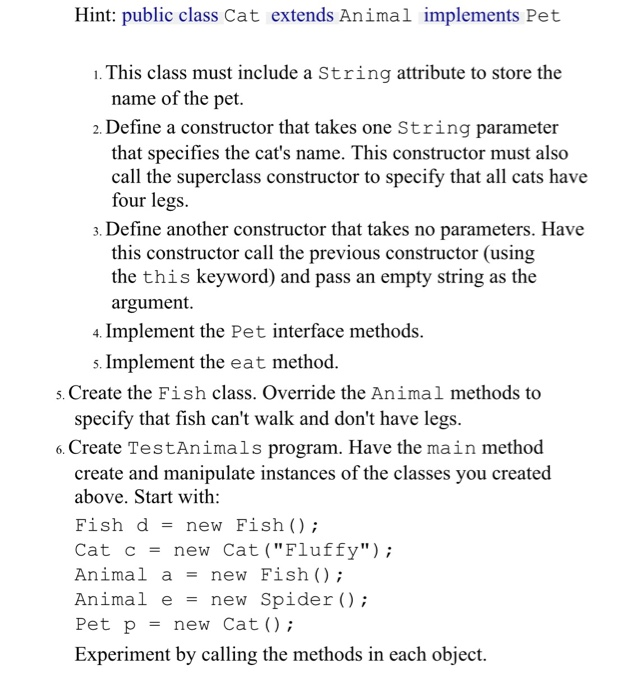 Solved Chapter Number:9 Inheitance and Interiaces Q1) In | Chegg.com