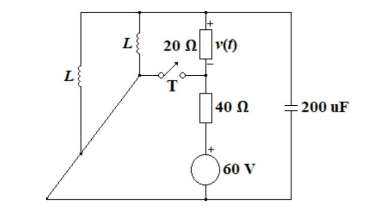Solved Given the second order electrical network shown in | Chegg.com