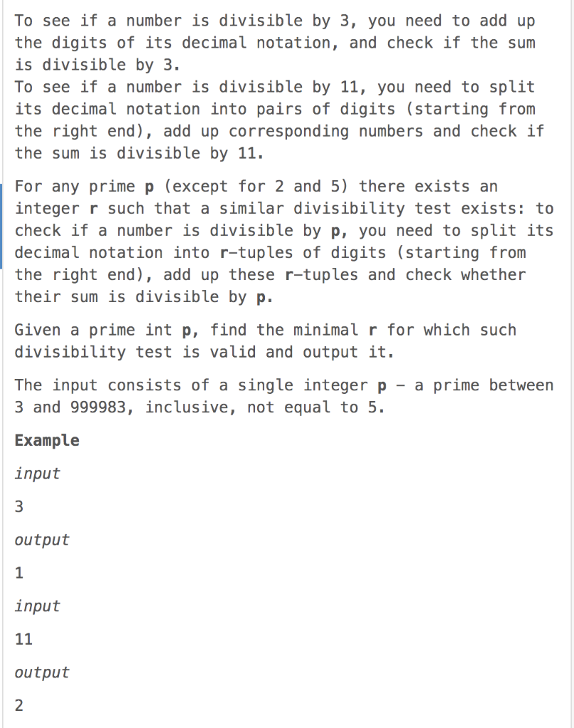 Solved To see if a number is divisible by 3, you need to add | Chegg.com