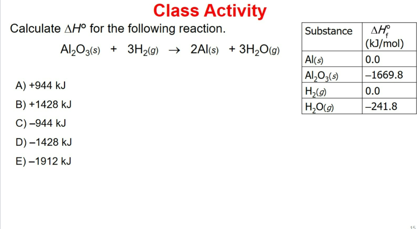 Solved Calculate ΔH∘ for the following reaction. | Chegg.com