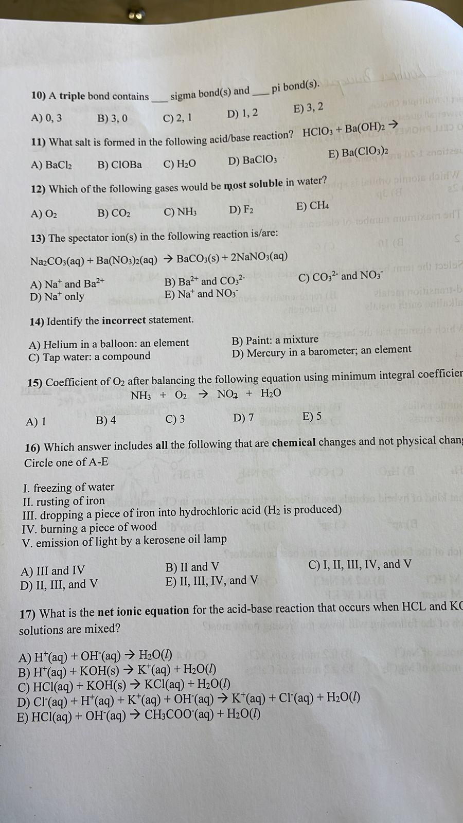 Solved 10) A triple bond contains sigma bond(s) and pi | Chegg.com