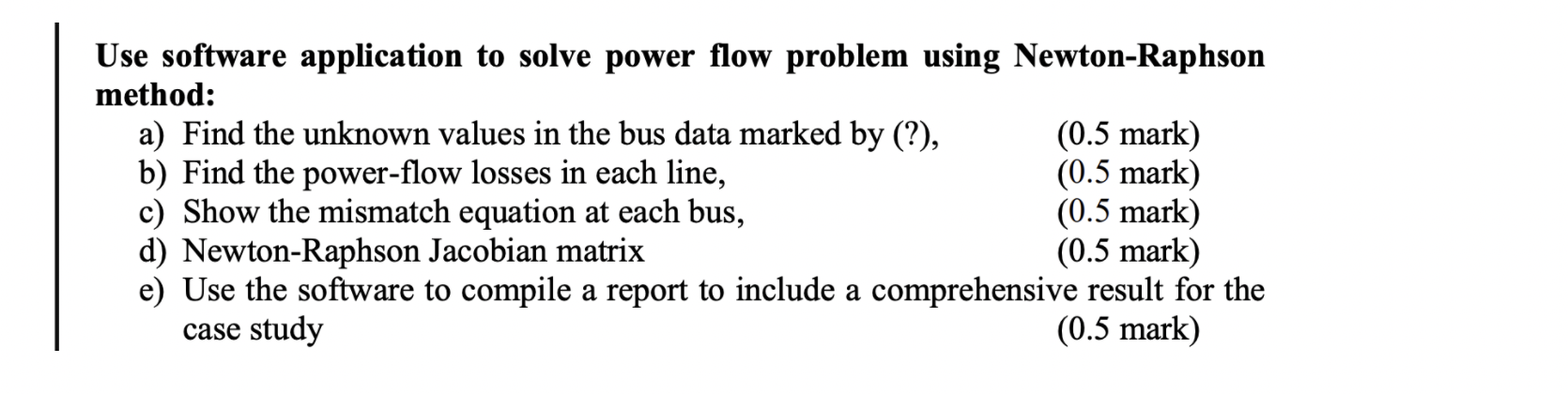 Use software application to solve power flow problem | Chegg.com