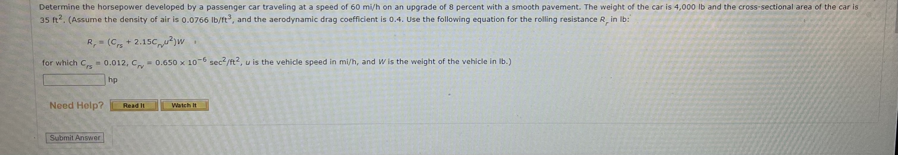 Solved 35ft2. (Assume the density of air is 0.0766lb/ft3,