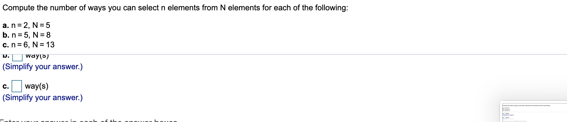 solved-compute-the-number-of-ways-you-can-select-n-elements-chegg