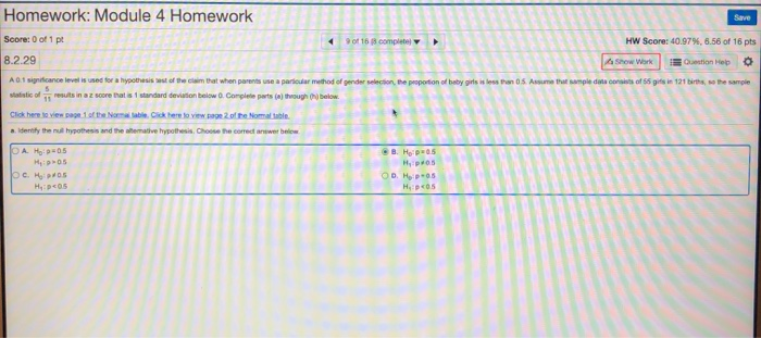 Solved Homework: Module 4 Homework Save Score: 0 of 1 pt 9 | Chegg.com