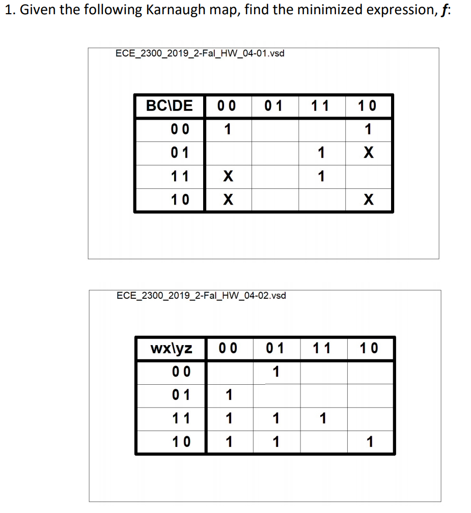 Solved 1 Given The Following Karnaugh Map Find The Chegg Com   Php7Ym5xl 