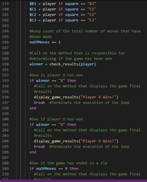 179 180 181 182 183 184 $B3 = player if square == B3 $C1 = player if square == C1 $C2 = player if square == C2 $C3 = pl