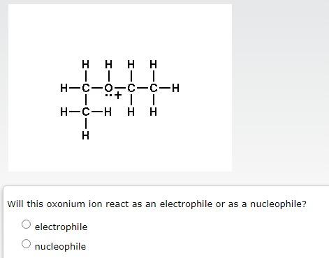 Solved Give the name for this molecule: Will this oxonium | Chegg.com
