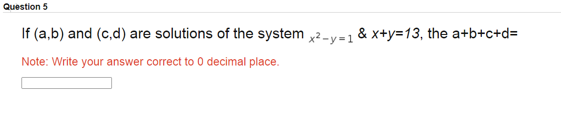 Solved If (a,b) And (c,d) Are Solutions Of The System | Chegg.com