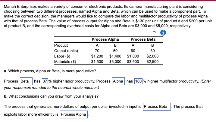 Solved Mariah Enterprises Makes A Variety Of Consumer | Chegg.com ...