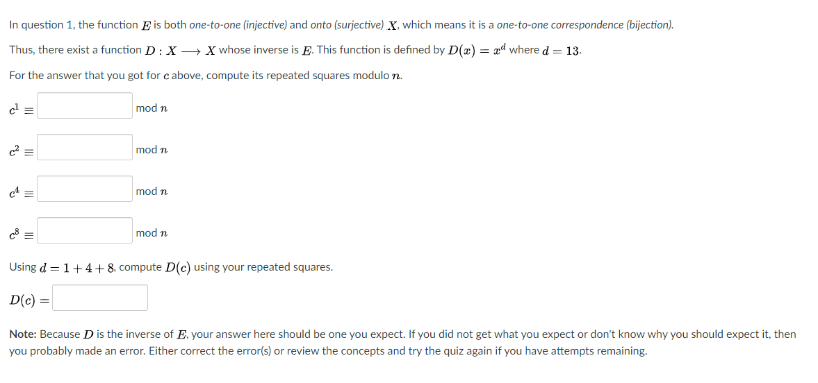 Solved Let N 77 Be A Modulus And E 37 An Exponent L Chegg Com