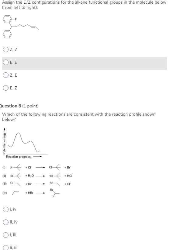 Solved Assign the E/Z configurations for the alkene | Chegg.com