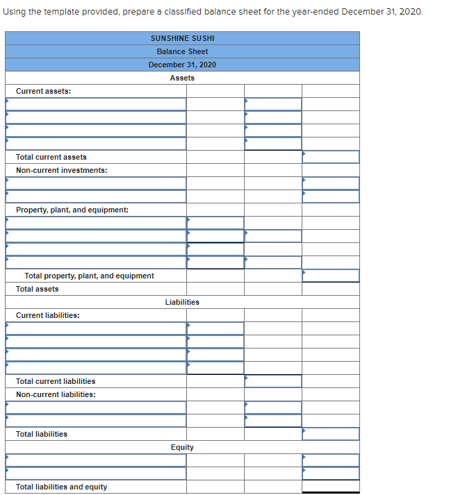 restaurant balance sheet template