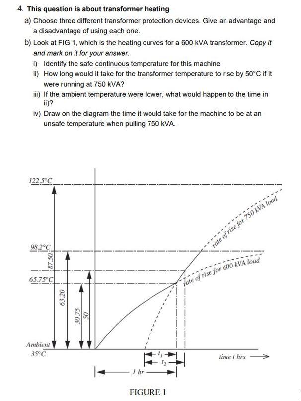 Solved 4. This question is about transformer heating a)