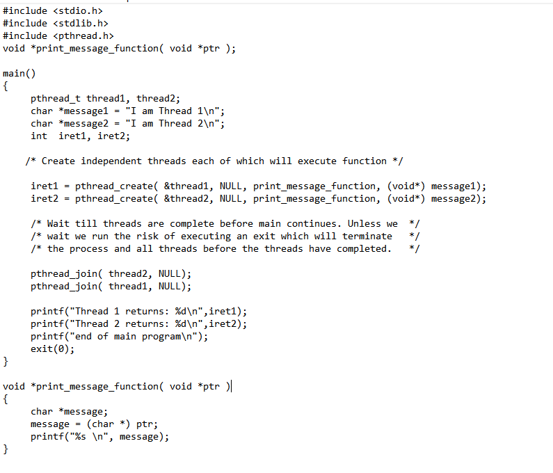 Solved Question. 1. Explain the code for the below C program | Chegg.com