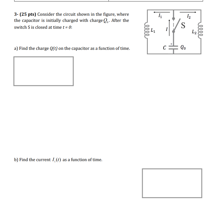 Solved 3- 25 Pts) Consider The Circuit Shown In The Figure, | Chegg.com