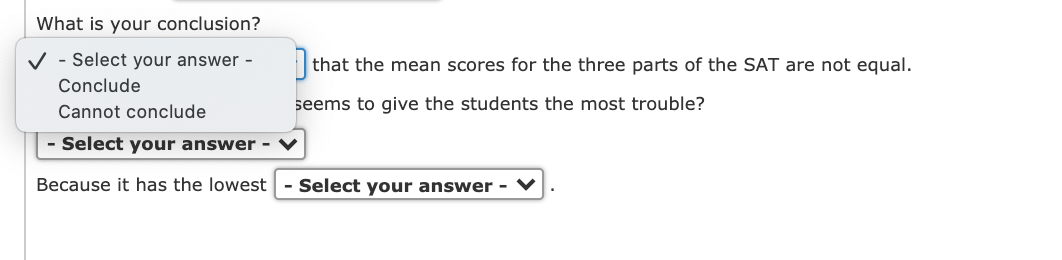 Solved The Scholastic Aptitude Test (SAT) contains three | Chegg.com