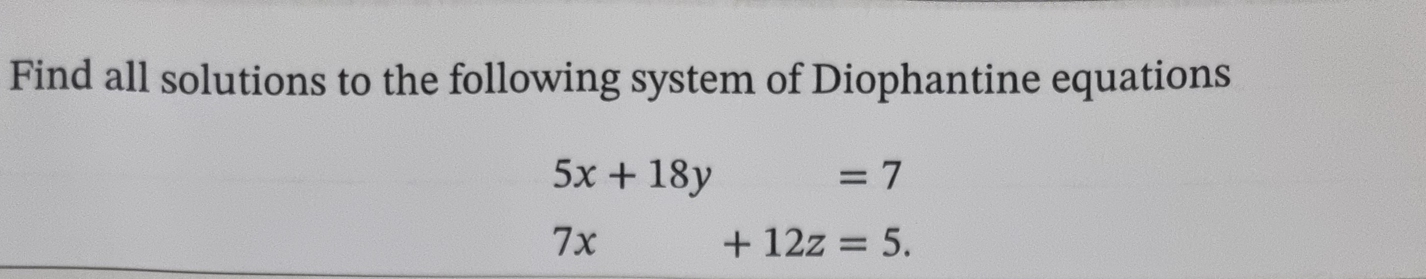 Solved Find all solutions to the following system of | Chegg.com