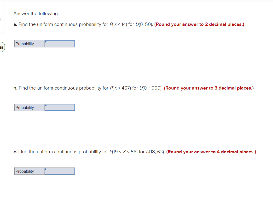 Solved Answer the following a. Find the uniform continuous