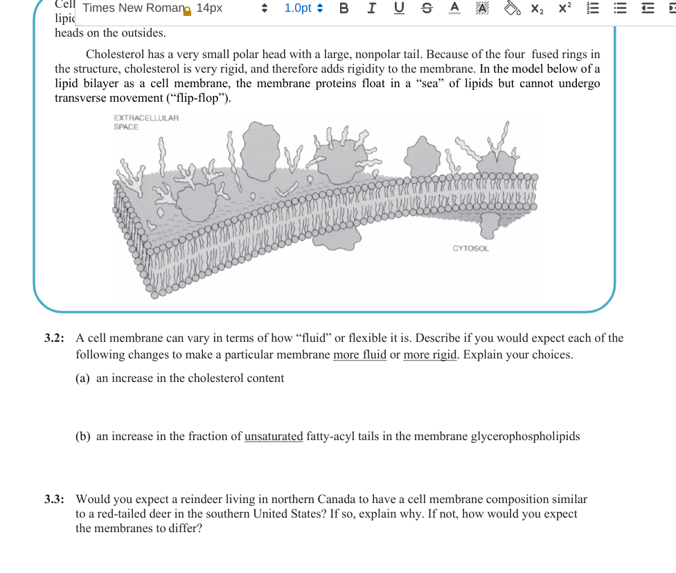 Solved The main lipid component of membranes is | Chegg.com