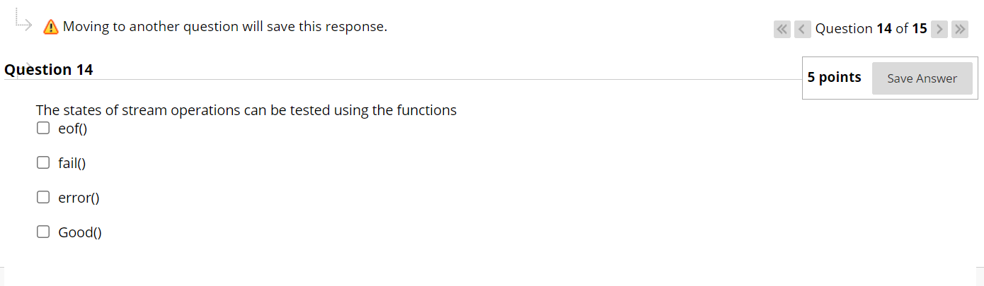 Solved Question 13 5 points Save Answer Various exception | Chegg.com