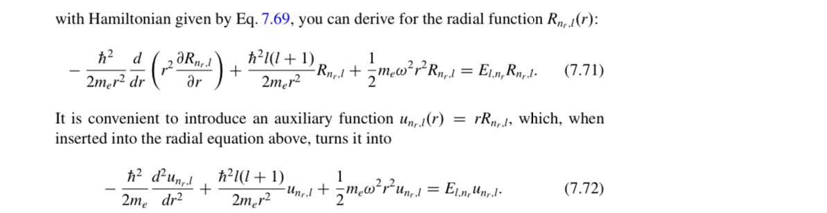 Solved Problem 98 Verify Eqs. 7.71 and 7.72.with Hamiltonian | Chegg.com