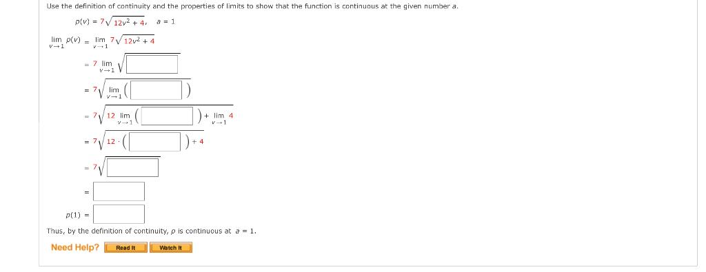 Solved Use the definition of continuity and the properties | Chegg.com