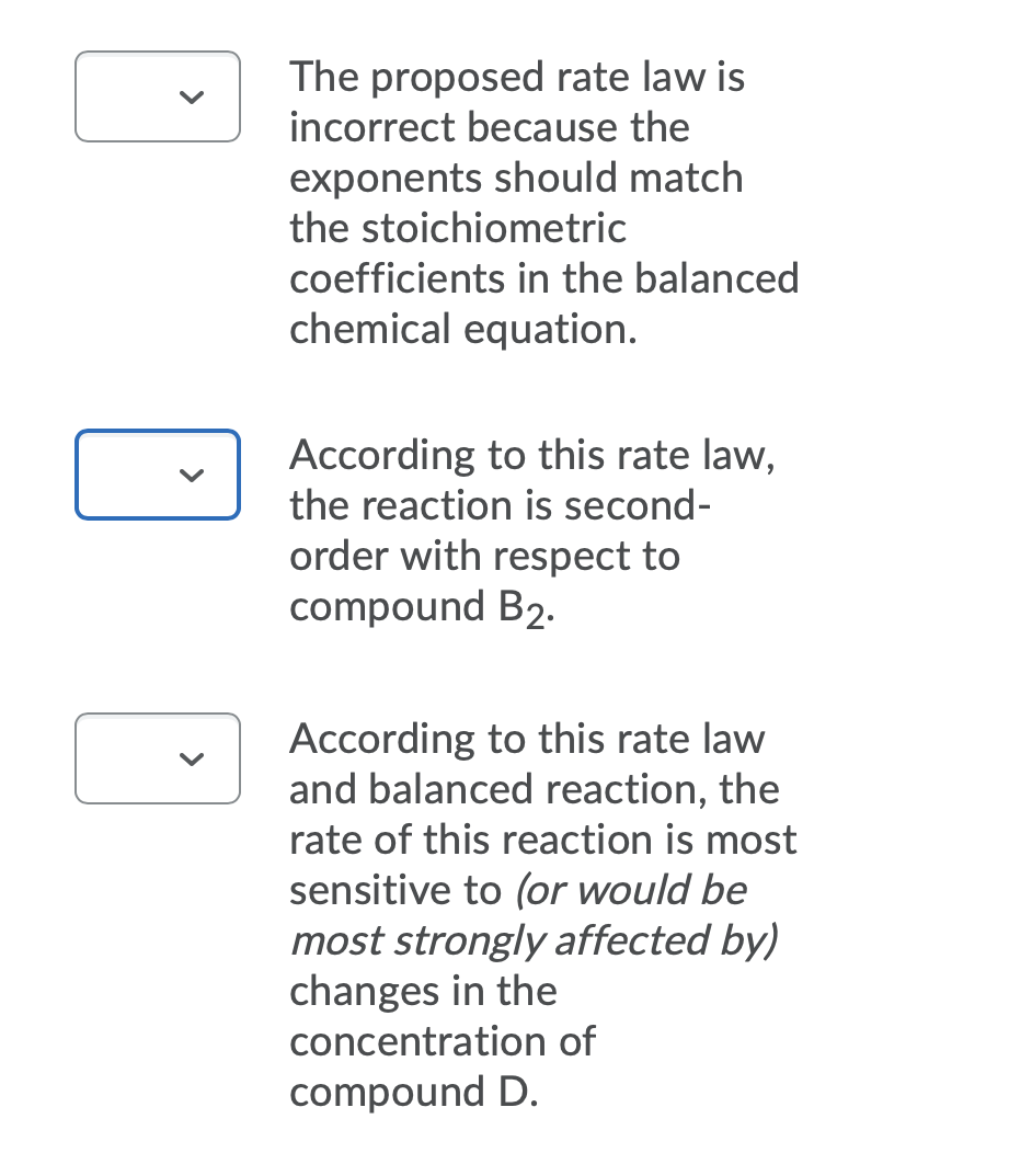 Solved Part B - Rate Law Expression - When A Known Reaction | Chegg.com