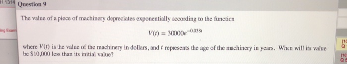 Solved assessme Question 1 If Qt) 14.6e-0,0625t, find Q) | Chegg.com