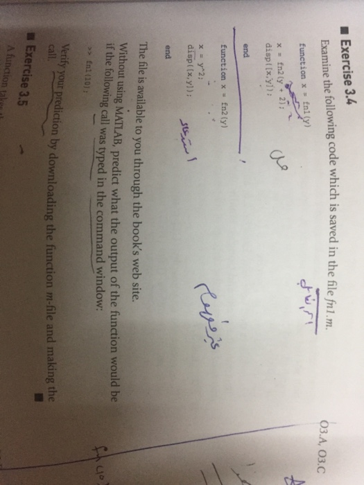 Solved Exercise 34 Examine the following code which is saved | Chegg.com
