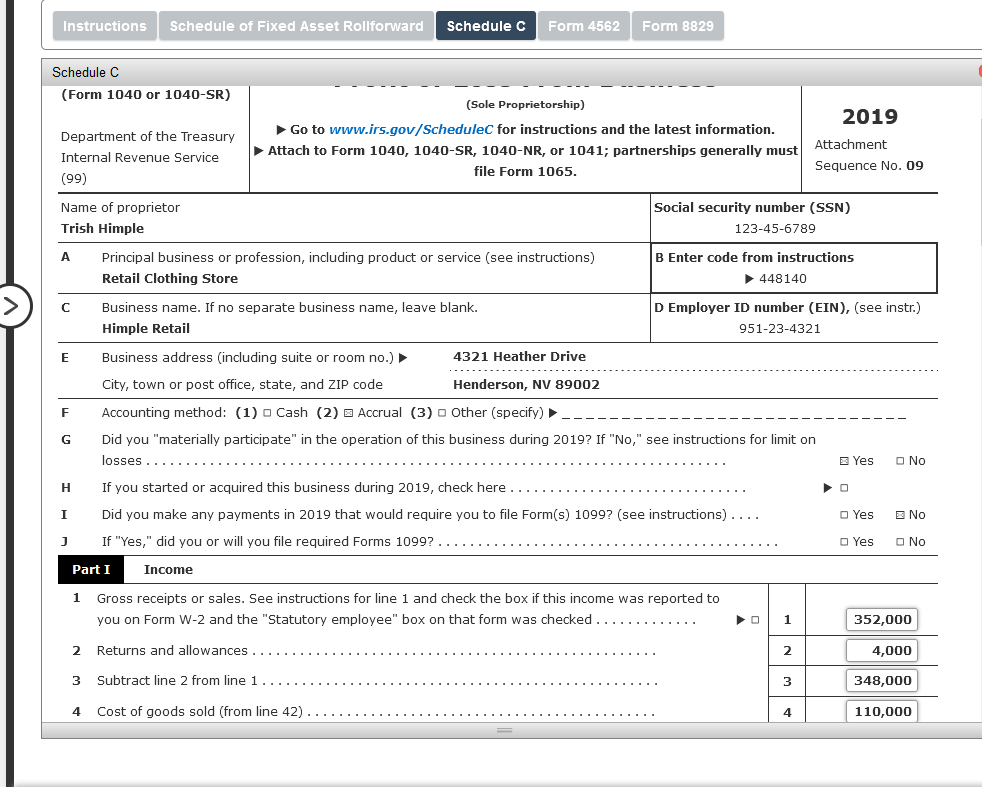 Line 5 Worksheets Schedule 8812