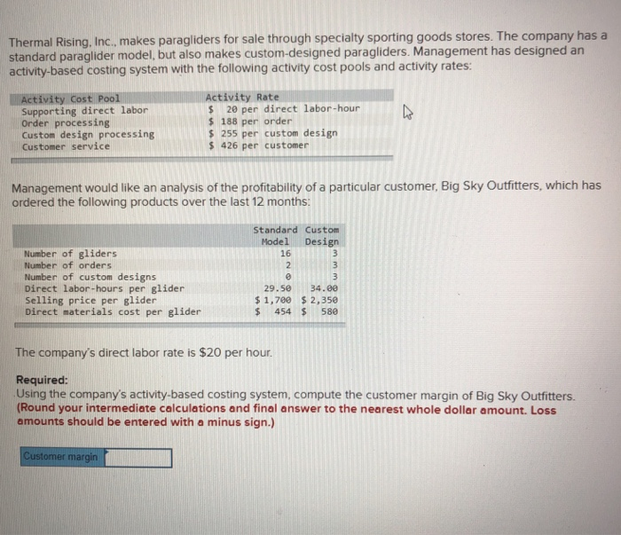 Solved Thermal Rising, Inc. makes paragliders for sale