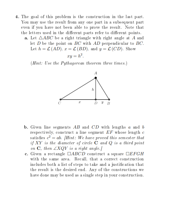 Solved 4. The goal of this problem is the construction in | Chegg.com
