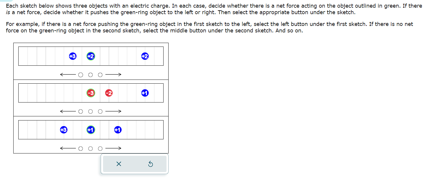 Solved Each sketch below shows three objects with an | Chegg.com