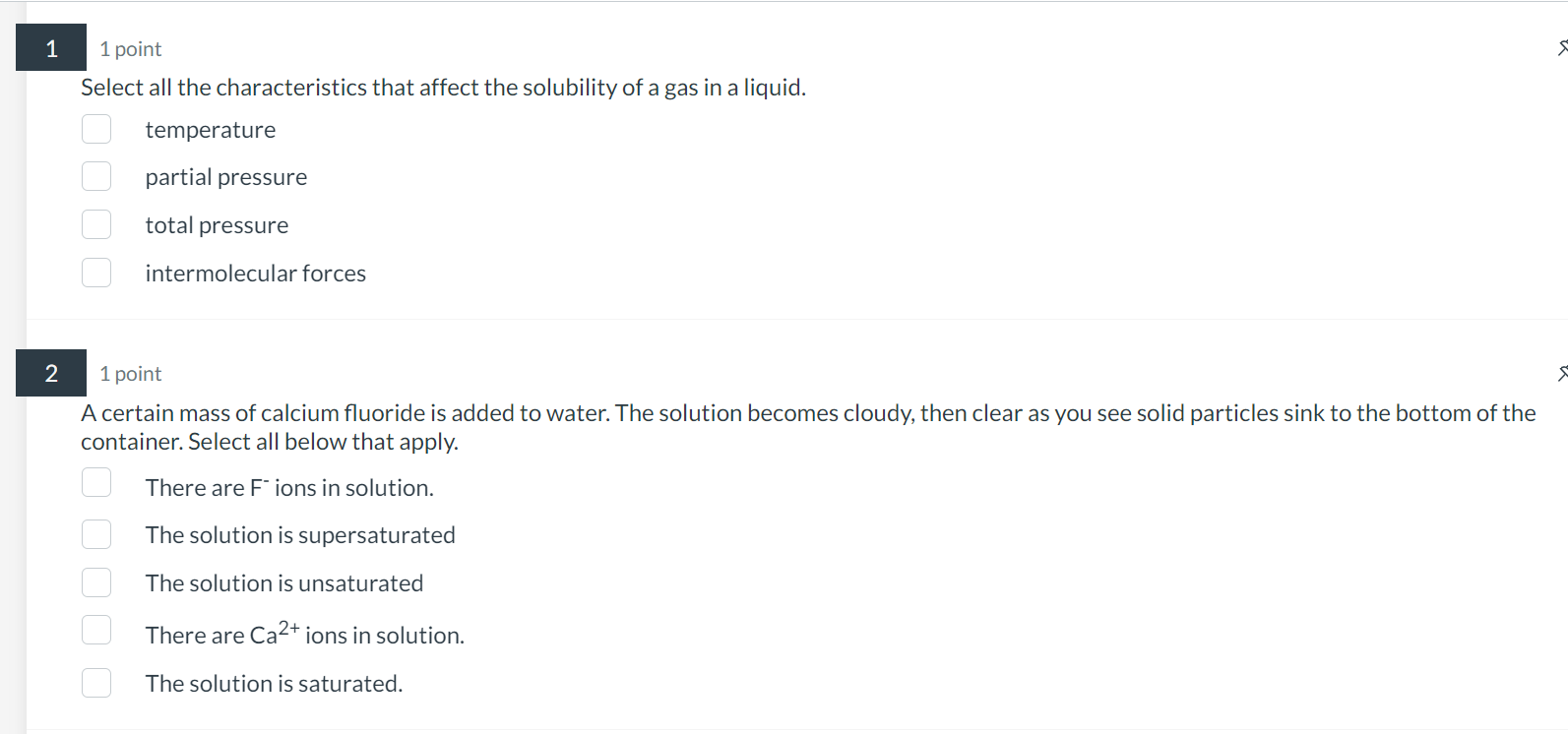 Solved Select all the characteristics that affect the | Chegg.com