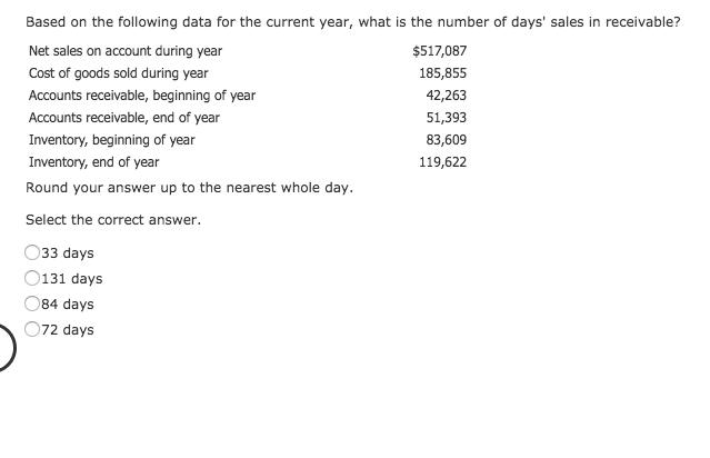 Based On The Following Data For The Current Year Chegg Com