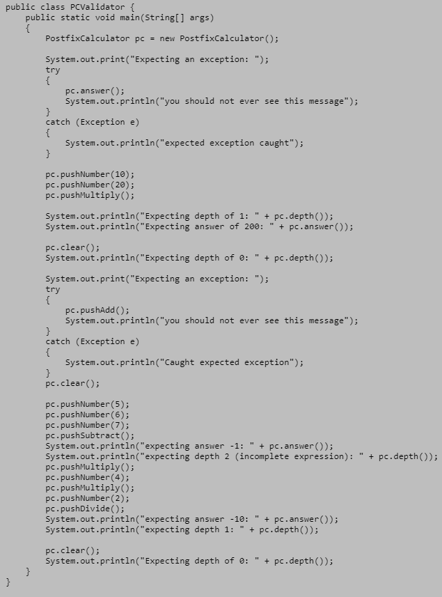 Solved public class PCValidator { public static void | Chegg.com