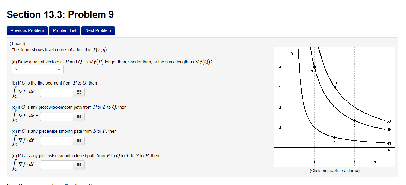 Solved Section 13.3: Problem 9 Previous Problem Problem List | Chegg.com