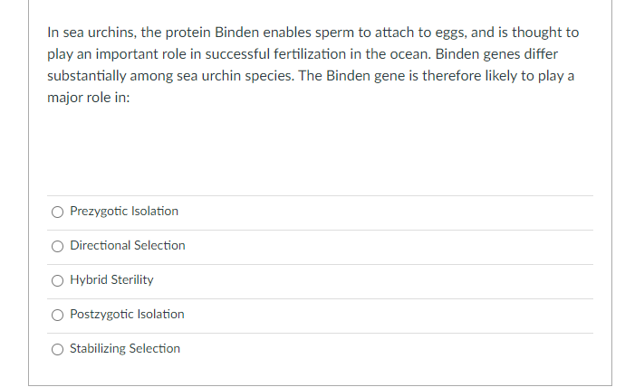 Solved Which Situation Is An Example Of A Prezygotic | Chegg.com