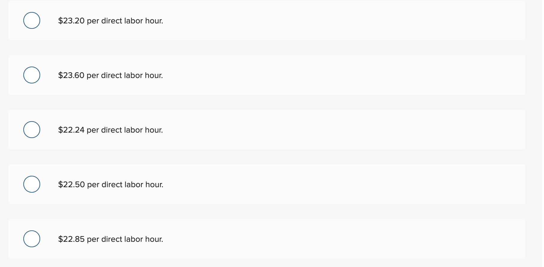 Solved Sutherland Company listed the following data for